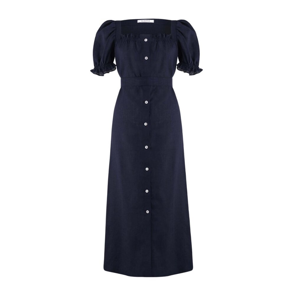 Sleeper Maxi Dress Brigitte in Navy